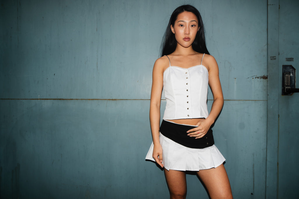 sora skirt ⏐ onyx & snow